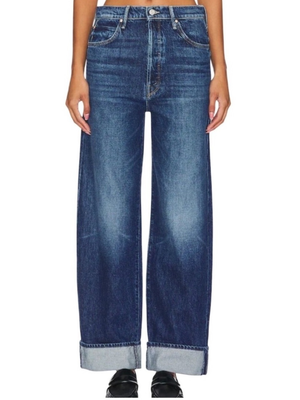 NWT MOTHER SUPERIOR Jeans Spitfire Nerdy Cuff Did You Bring Me Anything? Size 28 - Picture 14 of 14
